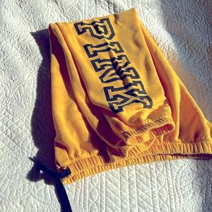 Pink sweatpants worn twice